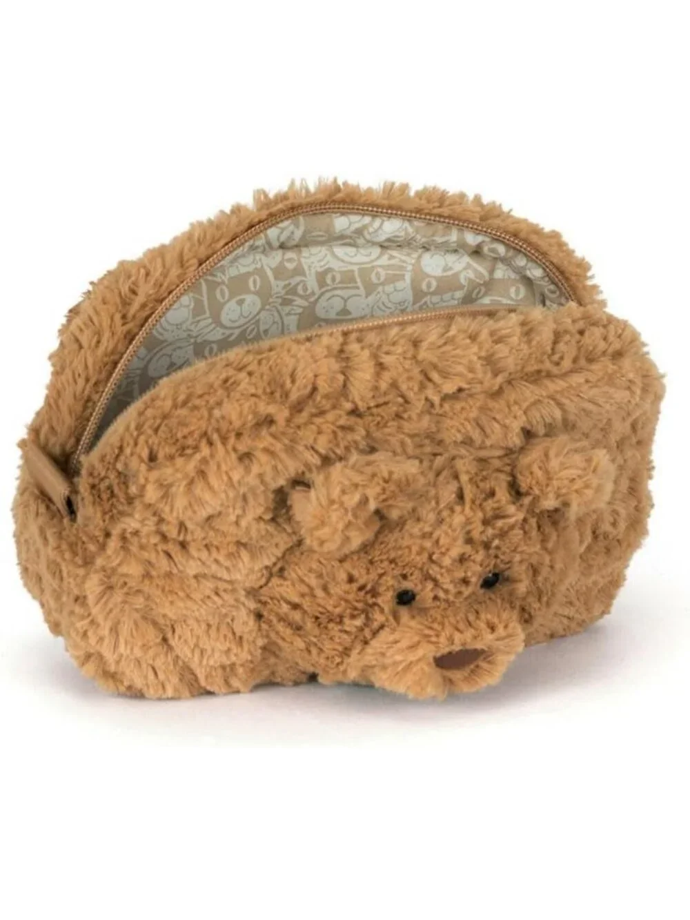 Cozy Plush Bear Pouch | Soft Stuffed Animal Storage | Cute Gift for Kids
